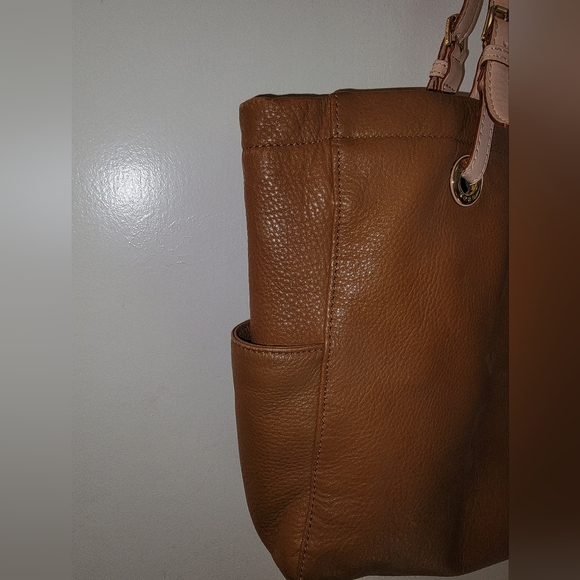 Michael Kors Brown Leather Tote Bag - Picture 15 of 16